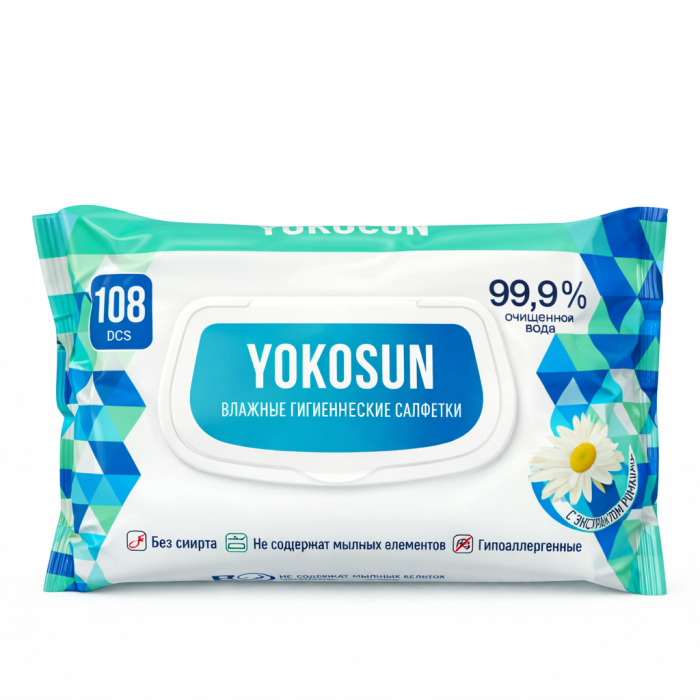 Влажные салфетки Детские YokoSun 108 шт