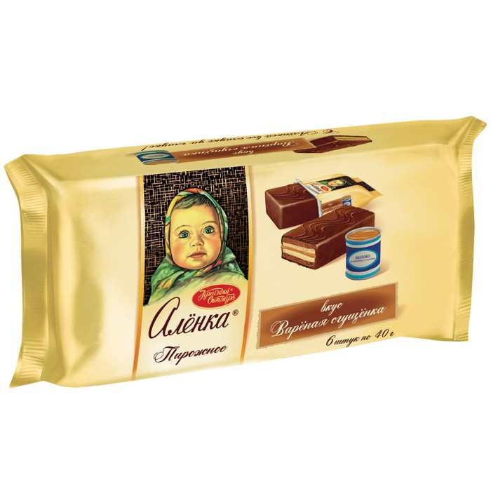 Пирожное бискв. АЛЕНКА со вкусом вареной сгущенки 240 г