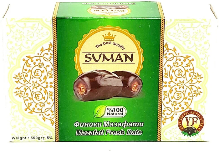 Финики пачковые Мазафати Suman 550 г