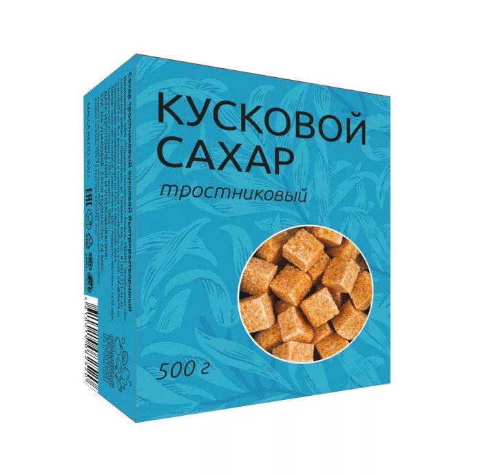 Сахар кусковой Тростниковый 500 г