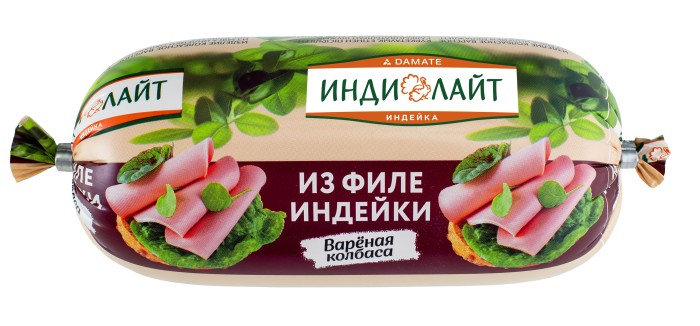 Колбаса вареная из филе индейки Индилайт 400 г
