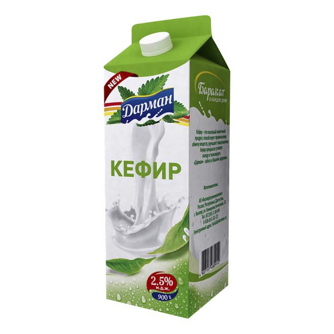 Дарман Кефир 2,5% 900 мл