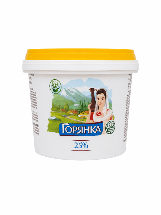 Сметана Горянка 25% 700 г.