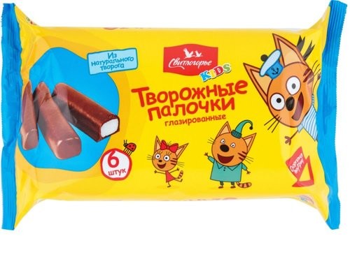 Творожные палочки Свитлогорье 16% 180 г. Три кота
