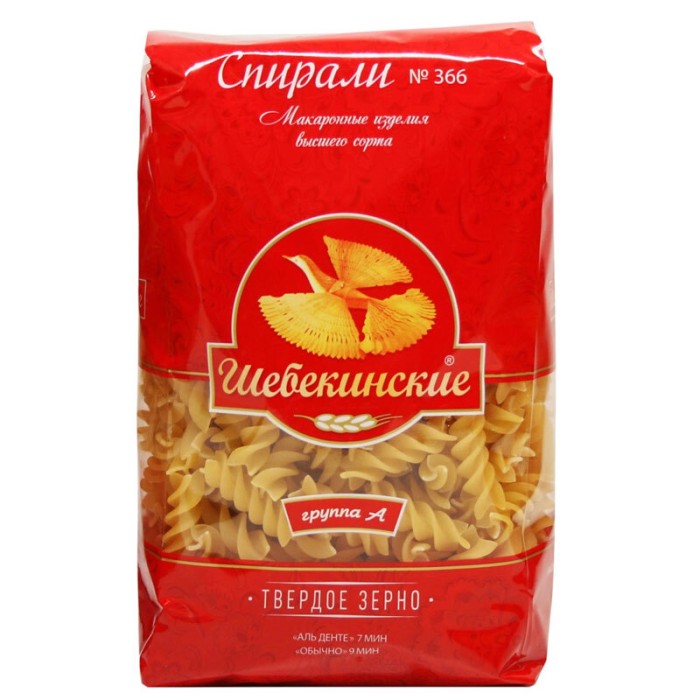 Макароны Шебекино Спираль 450 г.