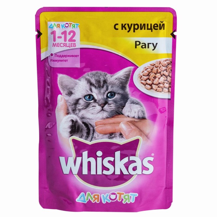 Whiskas для котят курица рагу 75 г