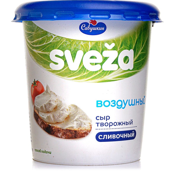 Сыр сливочный творожный воздушный Sveza 150 г.