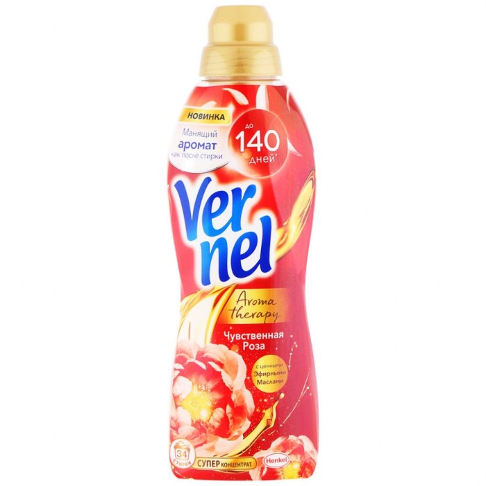 Vernel кондиционер для белья Роза 870 мл