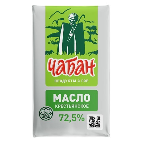 Масло сливочное Чабан 72,5% 330 г.