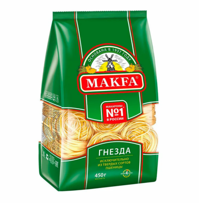 Макароны Макфа Гнезда 450 г.