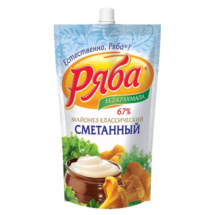 Майонез классический Сметанный Ряба 192 г