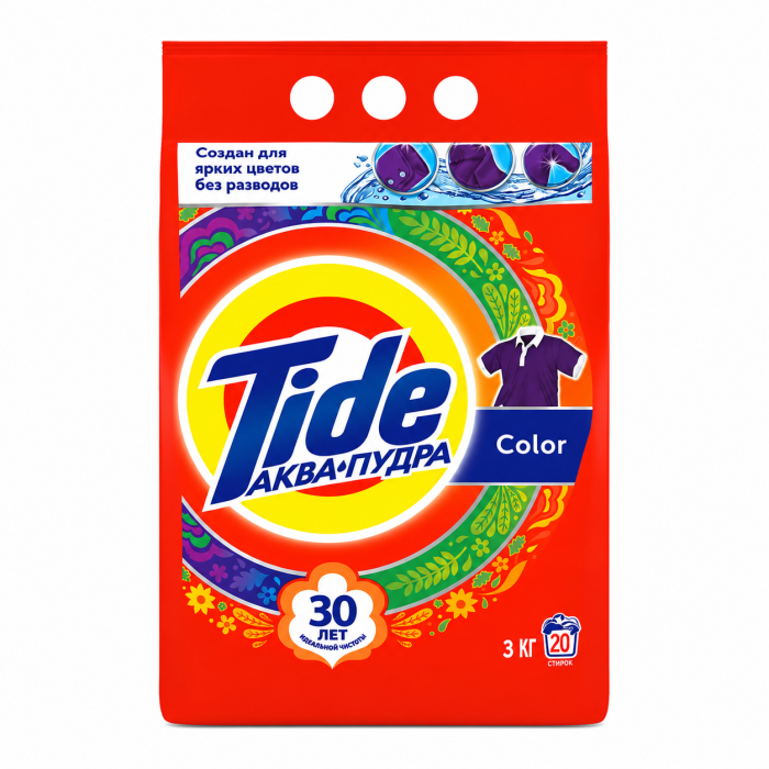 ПорошокTide цветной 3 кг.