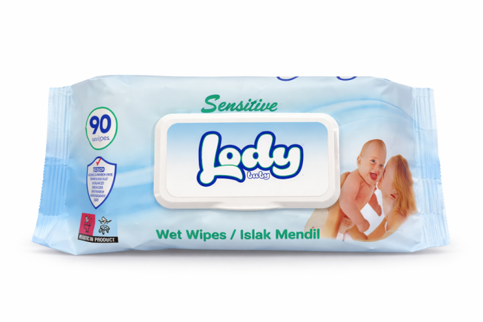 Влажные салфетки Lady Baby Sensitive 90 шт