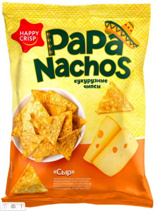 Happy Nachos чипсы кукурузные Сыр 150 г