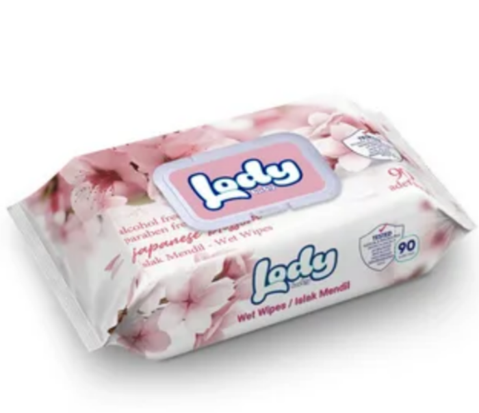 Влажные салфетки Lady Baby Сакура 90 шт