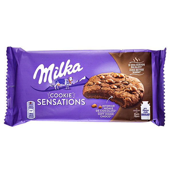 Милка печенье Sensations Чоко с шок.крошкой 156 г.