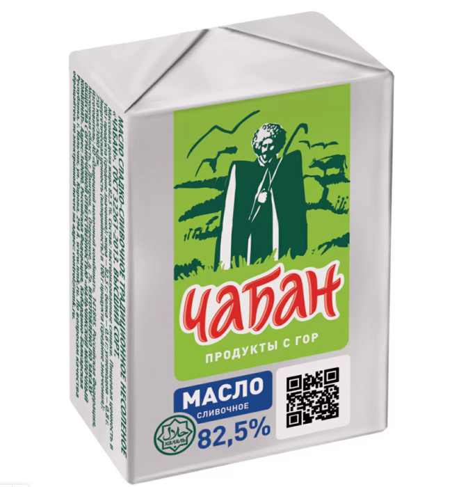Масло сливочное Чабан 82.5% 330 г.