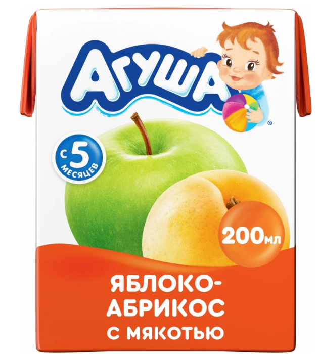 Сок детский Агуша Абрикос 200 мл