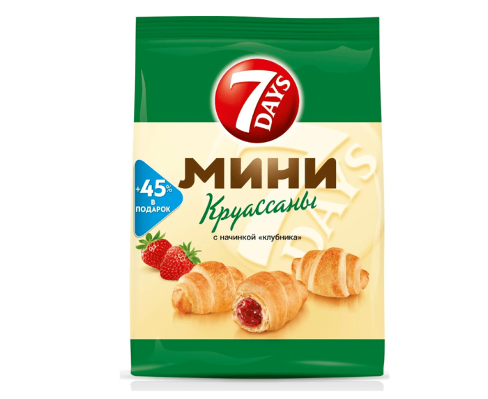 Круассаны 7 Days клубника 265 г