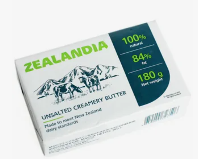 Масло сливочное Zealandia 84% 180 г