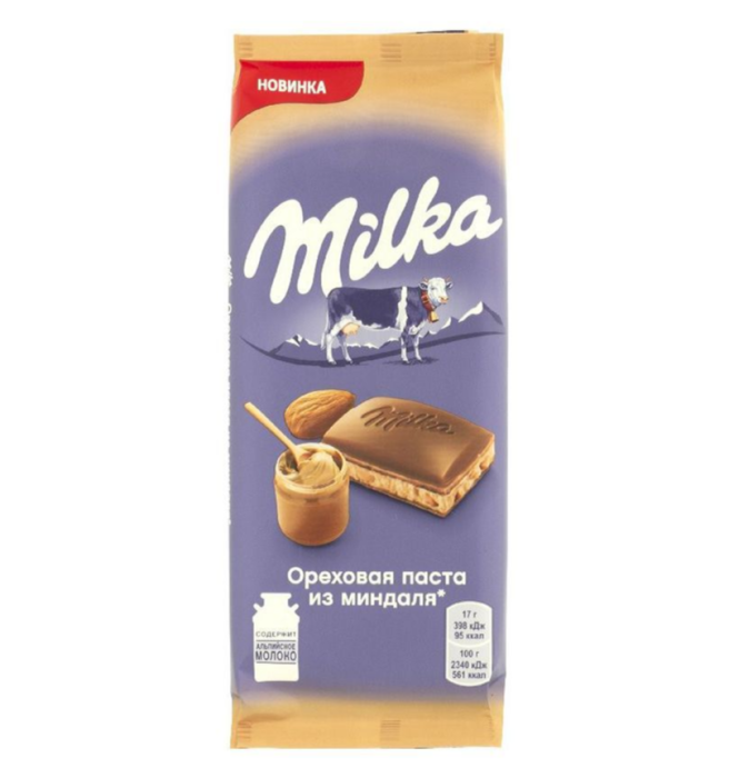 Шоколад Milka Ореховый крем 85 г