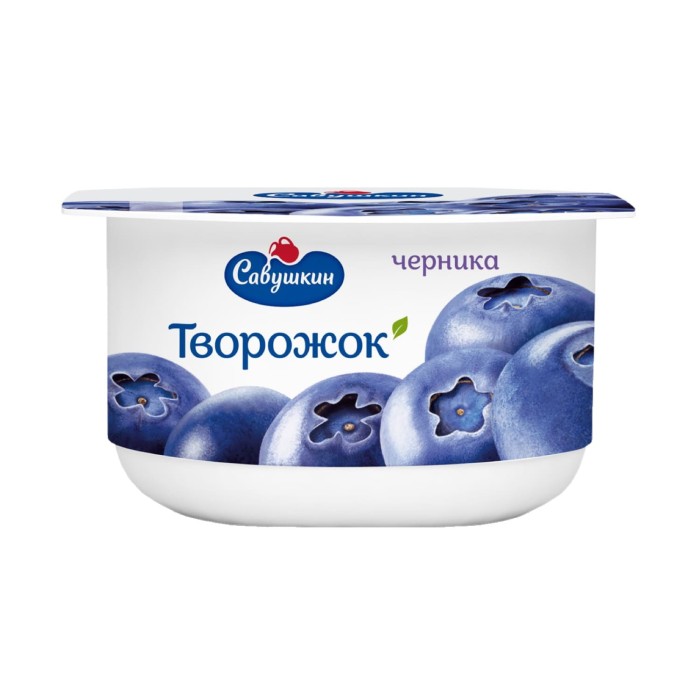 Паста твороженая Савушкин продукт Черника 120 г