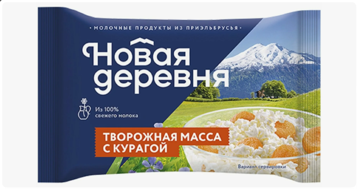 Творожная масса Новая Деревня с Курагой 180 г