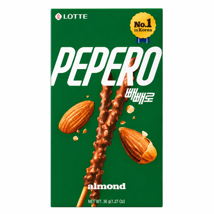 Соломка в шок.глазури с миндалем Almond Pepero 36 г