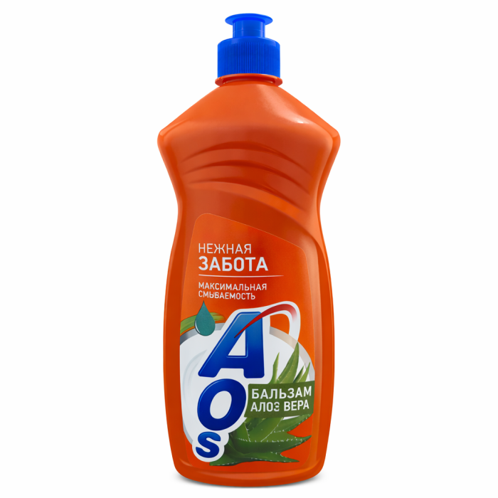 AOS средство для мытья посуды Алоэ вера 900 мл.
